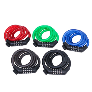 टोनीऑन 5 अंकों का पासवर्ड नंबर कॉम्बो एंटी-कट साइकिल संयोजन अच्छा केबल बाइक लॉक - Product Image 6