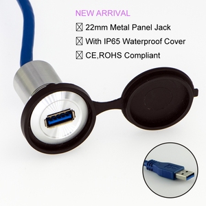 22Mm USB3.0 Nữ Để Nam Kim Loại Kết Nối/Ổ Cắm Với 60Cm Dây USB3.0 Kết Nối <span class=keywords><strong>USB</strong></span> - Product Image 5