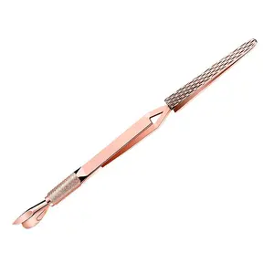 Nail Shaping Tweezers Nail Pinching Tool Stainless Steel Multi-Function C-Curve Pincher Cuticle Cutter for Manicure Pedicure