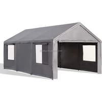 Abri de voiture en acier galvanisé de haute qualité pour l'extérieur en gros 12x20 pi abri d'auto robuste pour abri à outils pour port de bateau