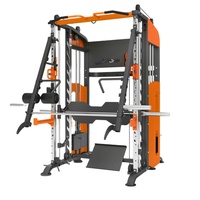 Machine Smith multifonctionnelle avec rack de musculation et croisement de câbles pour usage commercial