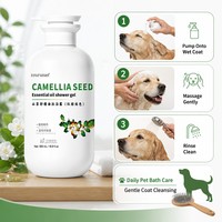 ZouRunAn Shampoing pour chien aux graines de camélia 500ml – Soin après le bain, séchage rapide avec serviette, routine de brossage, hydratation douce – Vente en gros