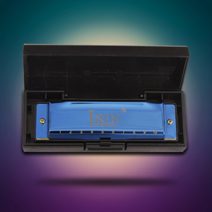 IRIN 10-Hole <span class=keywords><strong>Blues</strong></span> Harmonica 20-Note Instrumento para niños Principiantes Pronunciación cromática Instrumento de juego de aprendizaje fácil - Product Image 1