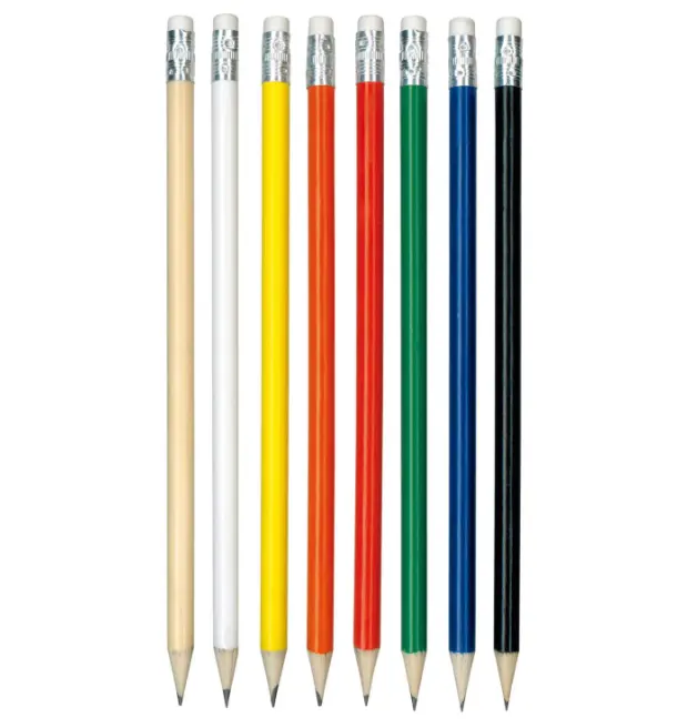 ดินสอไม้มาตรฐานขนาดปกติดินสอเขียน2B กราไฟท์ HB สีดำนุ่มพิมพ์แบบกำหนดเอง