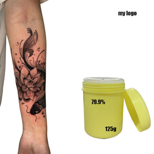 ครีมสักลายพรีเมียม 125 กรัม ปี 2025 ฟรีโลโก้แบบกำหนดเอง 79.9% สำหรับดูแลหลังสัก  ขายส่งจำนวนมาก 79.9% อุปกรณ์เสริมสำหรับสักลายถาวร - Product Image 5