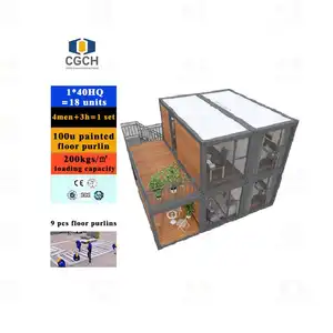 CGC garden warehouse eco-friendly 4 hours 1 house Flexible design 18 units/40HQ Save cost