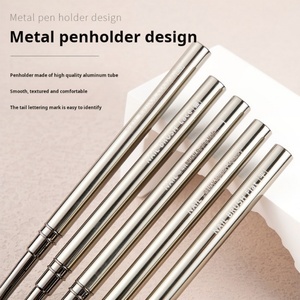 High Quality 12pcs Nail Art <b>Brushes</b> Set Metal Handle Drawing Liner with UV Gel Beauty Use Nail Salon - Product Image 4