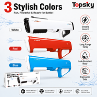 Nouveau Design été jeux de plein air jouet Blaster tir Double Jet d'eau grande capacité plage pistolet à eau électrique garçon pistolets jouets