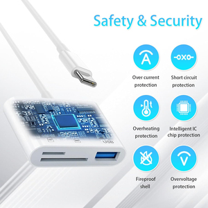 Nữ USB giao diện Plug and Play Trail trò chơi máy ảnh người xem hỗ trợ SD TF hỗ trợ đầu đọc thẻ Type-C máy ảnh Adapter - Product Image 3