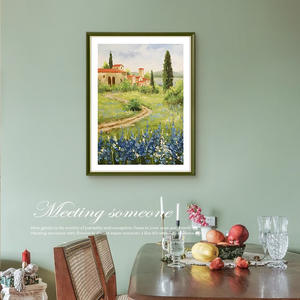 Estilo europeo moderno fresco sala de estar lienzo decorativo pintura restaurante colgante <span class=keywords><strong>Monet</strong></span> primavera brisa paisaje arte al óleo - Product Image 1
