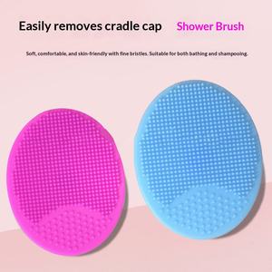 Bàn chải làm sạch mặt bằng silicon mềm, bàn chải tắm cho bé, bàn chải massage mặt, bàn chải tẩy tế bào chết siêu mềm - Product Image 4
