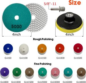 Disco Abrasivo de Diamante Húmedo Midstar de 100 mm, Gran Oferta, Garantía de 3 Años, para Pulir Mármol y Granito, para Amoladora Angular - Product Image 2