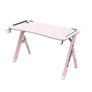 Altura ajustable Oficina en casa Rosa <span class=keywords><strong>Gamer</strong></span> Gaming Office Computer Table Rgb Light Gaming Table <span class=keywords><strong>Escritorio</strong></span> <span class=keywords><strong>para</strong></span> <span class=keywords><strong>niñas</strong></span> - Product Image 1