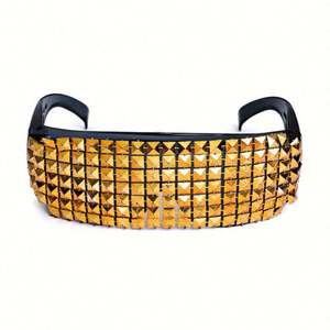 Gafas de Sol de Lujo 2022 para Hombre y Mujer, Gafas de Sol con Diamantes Extra Grandes, Lentes de una Pieza con Forma de Escudo, Gafas de Sol para Fiesta - Product Image 5