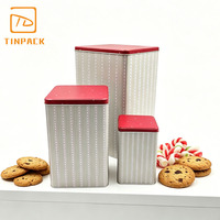 Boîte de rangement carrée personnalisée en gros pour biscuits et gâteaux, plusieurs tailles, pour snacks, aliments secs, emballage cadeau de fêtes