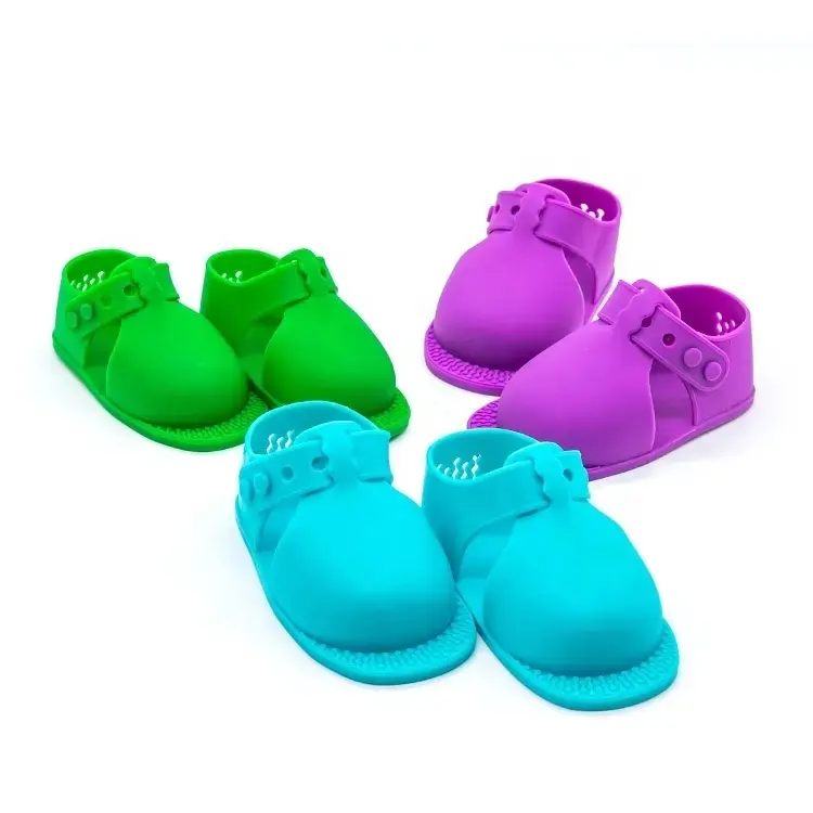 מכירה לוהטת חמוד חוף ילדי סנדלי ג 'לי צבעוני קיץ ילדים סיליקון החלקה סנדלי בטוח גומי תינוק נעלי גומי