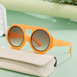 2024 Новые Модные индивидуальные экзотические образцы солнцезащитных очков оптовая продажа негабаритных многоугольных солнцезащитных очков - Product Image 3