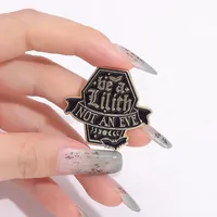 Al por mayor: Pins esmaltados con cita de Be Lilith, broches personalizados, insignias de solapa, accesorios metálicos para el Año Nuevo Chino, idea de regalo de joyería