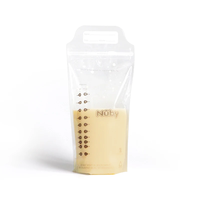 Sachet refermable de qualité alimentaire sans BPA avec fermeture éclair, pour le stockage du lait maternel et l'emballage de poudre nutritionnelle