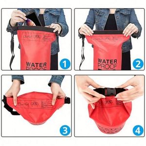 Sac étanche léger en polyester et PVC pour activités nautiques, randonnée, kayak, avec logo personnalisé - Product Image 5