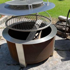 Nuevo Producto: Brasero Multifuncional para Jardín, Chimenea de Leña de Acero con Parrilla Giratoria - Product Image 6