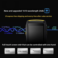 DYX FWT-100 OFW Mini OTDR Optical Fiber Reflectometer 1550nm 20dB Active Fiber Live SC Connector Test Touch Screen OPM VFL OLS