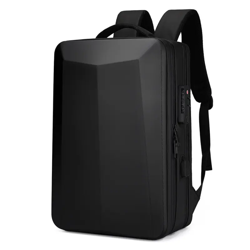 Kustom kapasitas besar cangkang keras ransel ABS tahan air USB trendi tas Laptop untuk kompetisi fitur Backshoulder desain