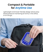 Tensiomètre de poignet électrique rechargeable compact, appareil de mesure automatique de la pression artérielle avec écran LED, garantie de 2 ans