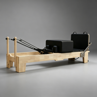Reformer Pilates en bois massif de qualité studio, machine Reformer en chêne, couleur personnalisée, équipement Pilates OEM