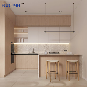 منظم خزانة أثاث خشبي ذكي بتصاميم حديثة ومخصصة طقم كامل خزانة مطبخ - Product Image 4