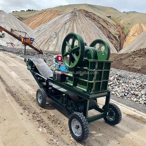 Di Động Di Động Nhà Máy Nghiền Diesel Máy Nghiền Hàm Băng Tải Vành Đai Cứng Đá Thạch Anh Đá Mỏ Vàng Di Động Thiết Bị Khai Thác Mỏ - Product Image 2