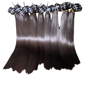 Extensiones de Cabello Humano Remy 100% Virgen, 8 Pulgadas, Liso Natural, Cabello Indio de Primera Calidad - Product Image 1