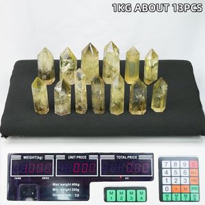 Vente en gros de cristal de citrine naturel poli au laser, pierre précieuse de guérison, pointe de tour pour la décoration de la maison - Product Image 4