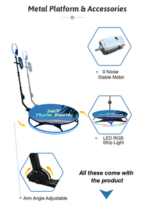 Hot-selling <strong>360</strong> <strong>Rotating</strong> Photo Booth, Remote Control, Compatible with Smartphones, IPad, SLR <strong>Cameras</strong>, Adjustable - Product Image 4