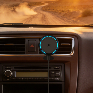 Support de téléphone magnétique sans fil 25W à charge rapide avec refroidissement pour voiture, compatible <span class=keywords><strong>iPhone</strong></span> 18/17/16 - Product Image 6