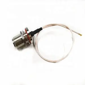 Conector rf n fêmea para ipex ufl, cabo pigtail 250mm