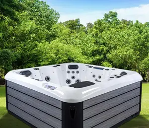 Fabriek Groothandel Acryl Massage Badkuip Balboa Controle Outdoor Spa Bubbelbaden Voor 6 Personen