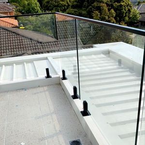 ACE moderno durevole Ss 304 316 piscina senza telaio recinzione in vetro temperato rubinetto ringhiera <span class=keywords><strong>con</strong></span> <span class=keywords><strong>serratura</strong></span> di sicurezza per balcone esterno - Product Image 1