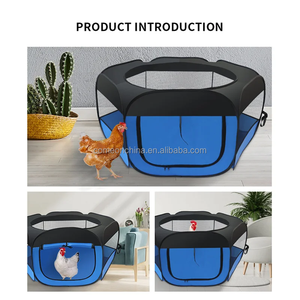 Caja de cría de pollos de fábrica, corralito para mascotas, <span class=keywords><strong>jaula</strong></span> plegable portátil para pollos de bebé, tienda de campaña, caja de incubación para pollitos, patos, conejos, gatos, cachorros - Product Image 4