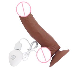 6 Zoll Vibrator Dildo Silikon <span class=keywords><strong>Penis</strong></span> Dong mit Saugnapf für Frauen Masturbation Lesbain Anal Sexspielzeug - Product Image 4