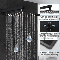 Robinet Mitigeur en Céramique XINGPAI de Haute Qualité, Système de Douche Cascade Chaud/Froid à Poignée Unique, Douche Murale Encastrée
