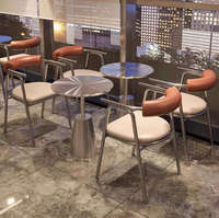 Banquette avec table intégrée pour café, ensemble de mobilier commercial pour restaurant, bistro, cafétéria
