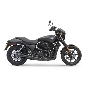 RBPerformance Silencieux Slip-On Mégaphone Noir 4 "pour 2015-2019 pour <span class=keywords><strong>Harley</strong></span> STREET <span class=keywords><strong>MOTO</strong></span> Améliore Roar and Hear - Product Image 1