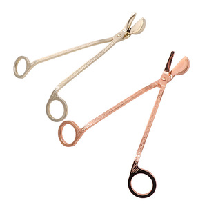 <b>Candle</b> Wick Trimmers Stainless Steel Rose Gold Imitation Gold Non Toxic Hand Tools For Scented <b>Candles</b> - Product Image 2
