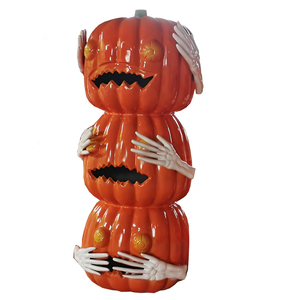 Esculturas Gigantes de Calabaza de Resina <span class=keywords><strong>para</strong></span> Halloween, Calabazas de Fibra de Vidrio <span class=keywords><strong>para</strong></span> Decoración de Eventos en Parques y Fiestas - Product Image 5
