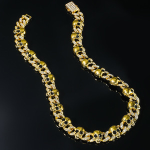 Collar de Cadena de Metal con Diseño Innovador y Personalidad Punk, Estilo Calavera, Moderno y Dominante para Hombre, Venta al por Mayor - Product Image 2