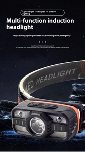Rechargeable <b>LED</b> Headlamp Super Bright <b>Motion</b> <b>Sensor</b> Headlight Lightweight Hands-Free Head for Camping Hiking Night Running - Product Image 2