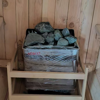 Penjualan Harga Pabrik Sauna Tradisional Dalam Ruangan untuk 4 Orang dari Kayu Hemlock dengan Uap Basah dan Kering serta Panel Kontrol