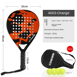 Newchance Cổ Điển 4015 3K Hạt Xuất hiện Thể Thao Bãi Biển Vợt Cross-Biên Giới Vợt Quần Vợt Với Polyester Net - Product Image 6