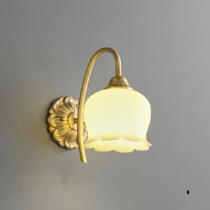 Encantadora Lámpara de Techo de Cristal con Forma de Campana, Estilo Antiguo, Color Dorado, con Colgante de Tulipán, Estilo Cottagecore, <span class=keywords><strong>para</strong></span> Comedor, Dormitorio Principal - Product Image 5
